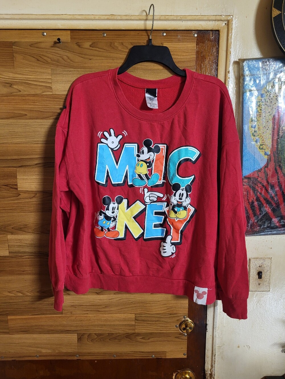 Women's Junior Mickey Mouse Sweat Shirt NEW Juniors 2XL